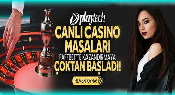 Faffbet’te Canlı Casino Masaları